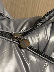 Okify Moncler Maya Gray Hooded Down Jacket  - 4