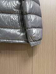 Okify Moncler Maya Gray Hooded Down Jacket  - 5
