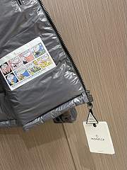 Okify Moncler Maya Gray Hooded Down Jacket  - 2