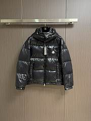 Okify Moncler Montbeliard Black Hooded Down Jacket - 1