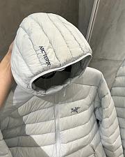 Okify Arc'teryx Light Blue Hoody Rib Down Jacket - 5