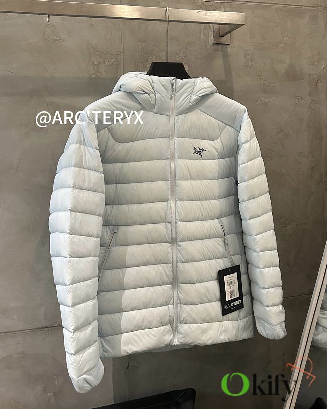 Okify Arc'teryx Light Blue Hoody Rib Down Jacket - 1