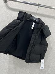 Okify Alo Black Padded Vest Jacket With Detachable Hood - 2