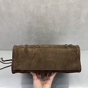 Okify Balenciaga Small Le City Bag In Dark Brown Suede 30x13x20cm - 6