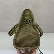 Okify Balenciaga Small Le City Bag In Dark Green Suede 30x13x20cm - 2