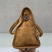 Okify Balenciaga Medium Le City Bag In Brown Suede 38x24x15cm - 2