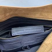 Okify Balenciaga Small Le City Bag In Brown Suede 30x13x20cm - 6