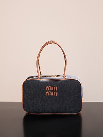 Okify MiuMiu Beau Large Denim Bag 34x20x10cm