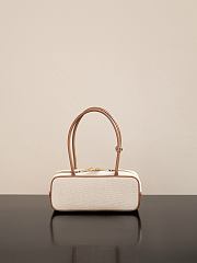 Okify MiuMiu Beau Small Canvas And Leather Bag 28x11.5x8cm - 6