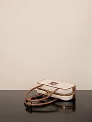 Okify MiuMiu Beau Small Canvas And Leather Bag 28x11.5x8cm - 5