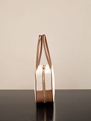 Okify MiuMiu Beau Large Canvas And Leather Bag 34x20x10cm - 5