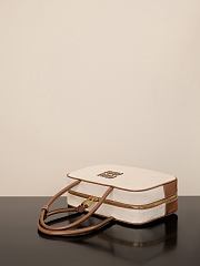 Okify MiuMiu Beau Large Canvas And Leather Bag 34x20x10cm - 4