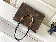 Okify Louis Vuitton OnTheGo MM Monogram Reverse Bag In Brown M45321 35x27x14cm - 4