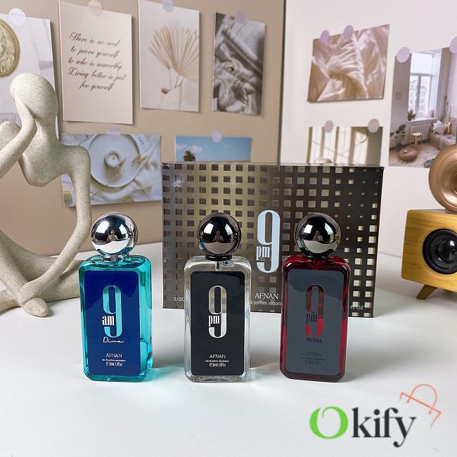 Okify Afnan Set Of 3 9AM-9PM Perfume - 1