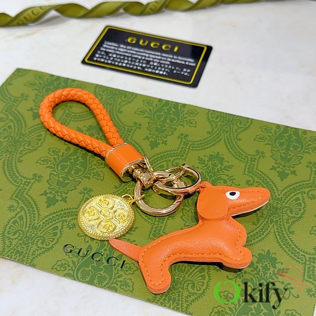 Okify Gucci Orange Dog Key Chain  - 1