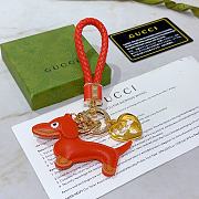 Okify Gucci Red Dog Key Chain - 6