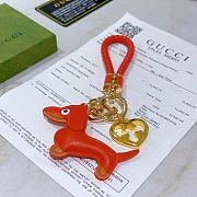 Okify Gucci Red Dog Key Chain - 5
