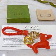 Okify Gucci Red Dog Key Chain - 4