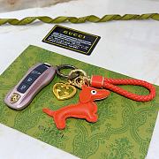 Okify Gucci Red Dog Key Chain - 3