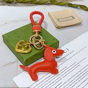 Okify Gucci Red Dog Key Chain - 2