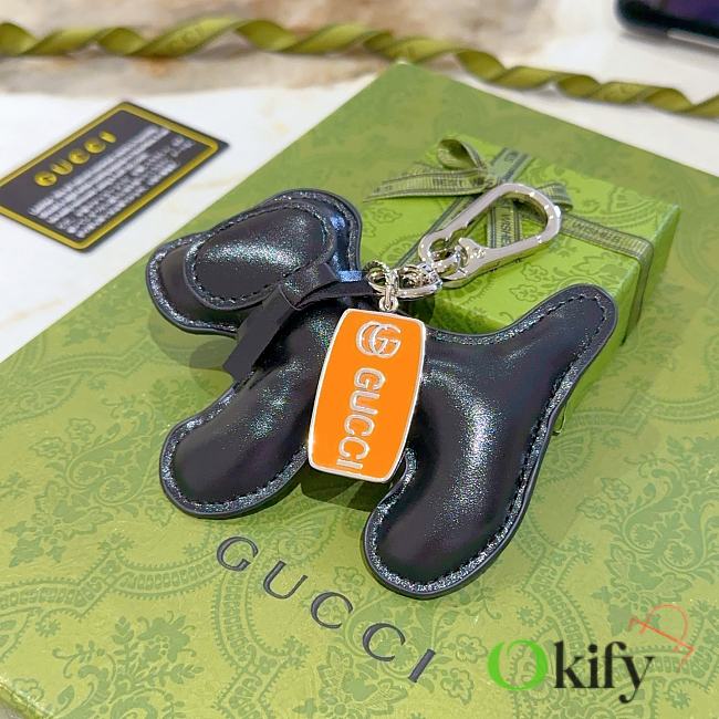 Okify Gucci Black Dog Key Chain - 1