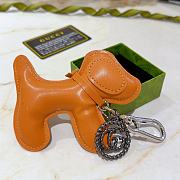 Okify Gucci Brown Dog Key Chain - 4