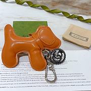Okify Gucci Brown Dog Key Chain - 3