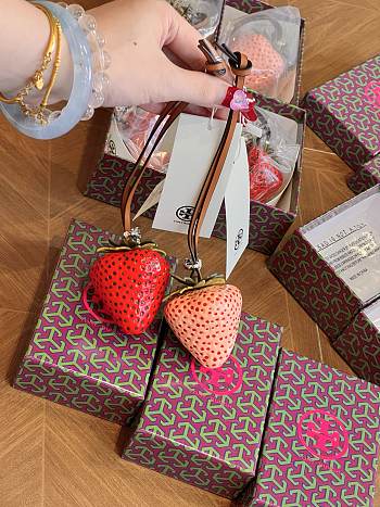 Okify Tory Burch Strawberry Bag Charm 