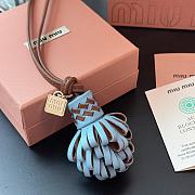 Okify MiuMiu Tassel Blue Bag Charm - 5