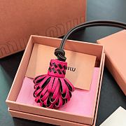 Okify MiuMiu Tassel Pink Bag Charm - 4