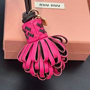 Okify MiuMiu Tassel Pink Bag Charm - 3