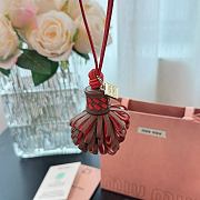 Okify MiuMiu Tassel Red Bag Charm - 6