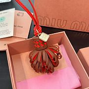 Okify MiuMiu Tassel Red Bag Charm - 4