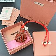 Okify MiuMiu Tassel Red Bag Charm - 1