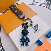 Okify Louis Vuitton Blue Astronaut Key Chain  - 2