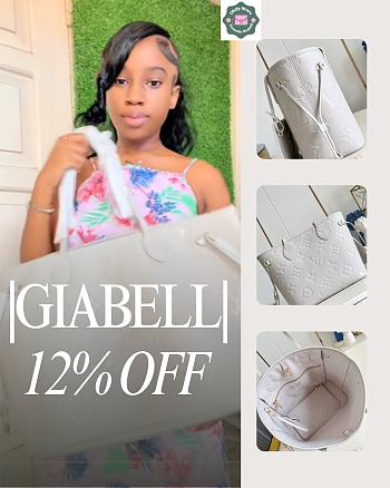 Okify Louis Vuitton Neverfull MM Bag In Gray Brume M45686 28x14x31cm 