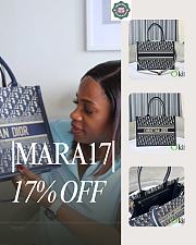 Okify Dior Medium Book Tote Oblique Embroidery Bag 36x27.5x16.5cm - 1