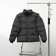 Okify Canada Goose Black Hooded Down Jacket Unisex  - 2