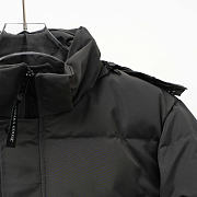 Okify Canada Goose Black Hooded Down Jacket Unisex  - 5