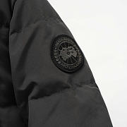 Okify Canada Goose Black Hooded Down Jacket Unisex  - 6