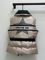 Okify Dior Puffer Sleeveless Jacket For Women  - 5