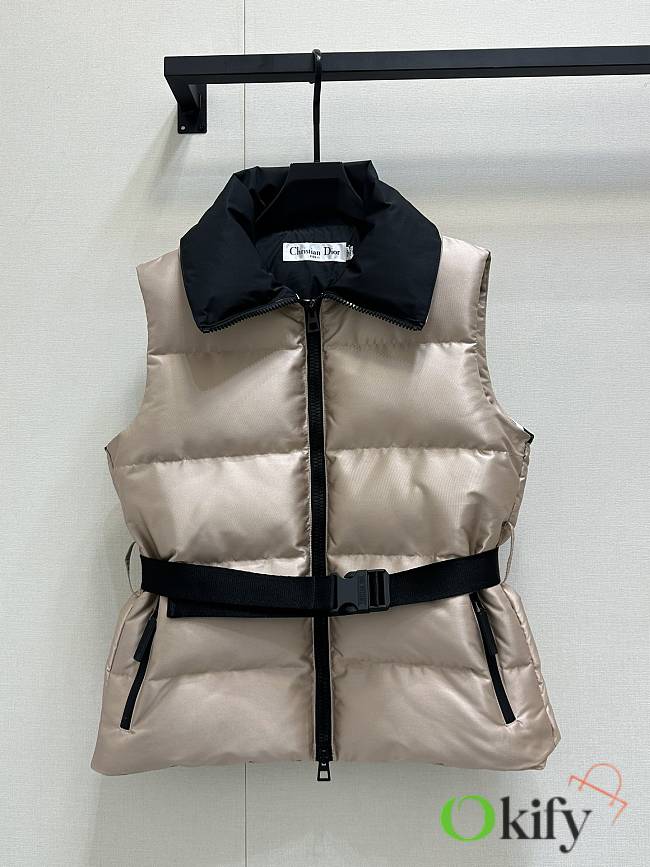 Okify Dior Puffer Sleeveless Jacket For Women  - 1