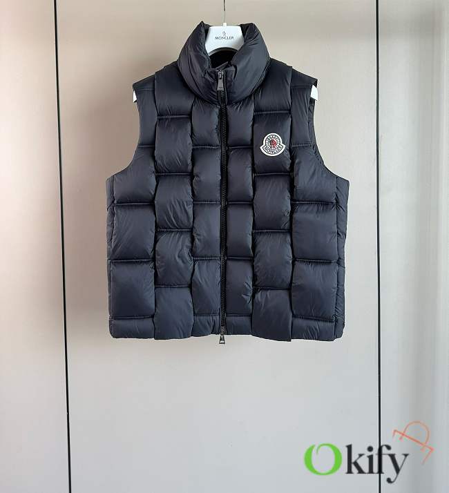 Okify Moncler Black Sleeveless Down Jacket Unisex - 1