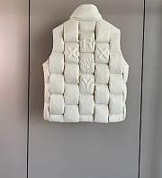 Okify Moncler White Sleeveless Down Jacket Unisex - 2