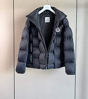 Okify Moncler Black Zippered Down Jacket Unisex - 3