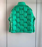 Okify Moncler Green Zippered Down Jacket Unisex - 4