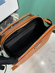 Okify Prada Brique Medium Saffiano Leather Bag In Dark Orange 2VH069 22x16x6cm - 6