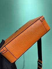 Okify Prada Brique Medium Saffiano Leather Bag In Dark Orange 2VH069 22x16x6cm - 2