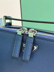 Okify Prada Brique Medium Saffiano Leather Bag In Dark Blue 2VH069 22x16x6cm - 3