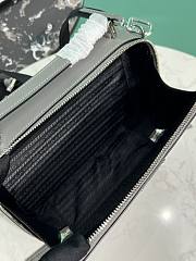 Okify Prada Brique Medium Saffiano Leather Bag In Gray 2VH069 22x16x6cm - 2